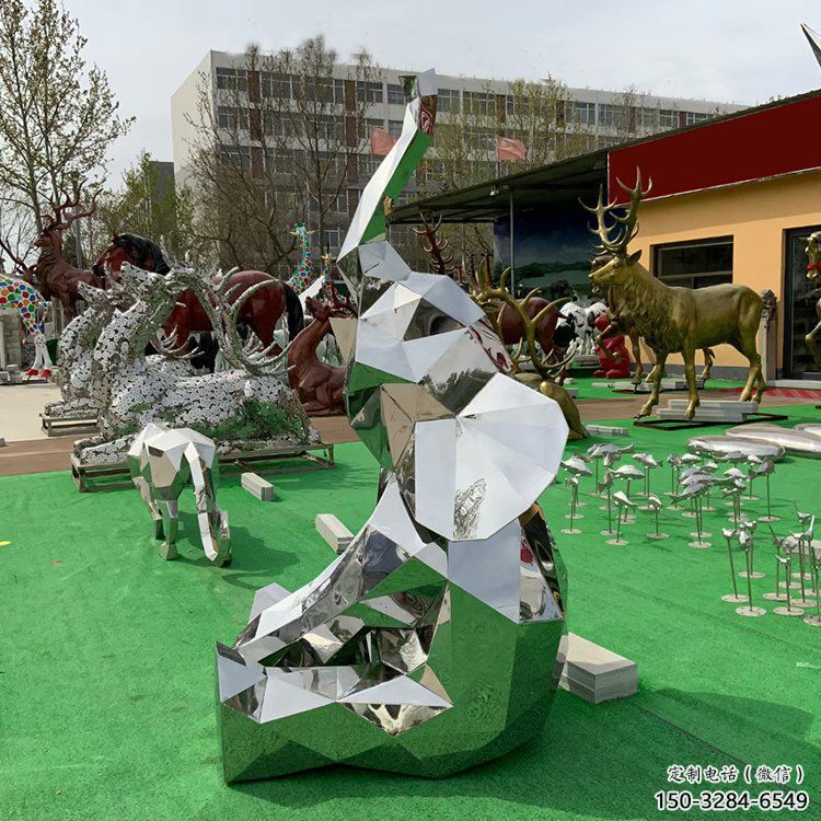 大象雕塑優(yōu)選，室外雕塑，景觀鏡面大象雕塑優(yōu)選