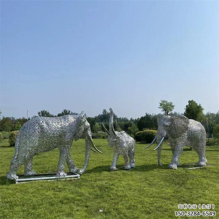 大象雕塑精品，景觀雕塑，房地產(chǎn)鏤空大象雕塑生產(chǎn)商