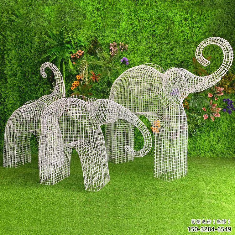 雕塑大象景觀精選，中式工藝，鏤空工藝大象雕塑供給