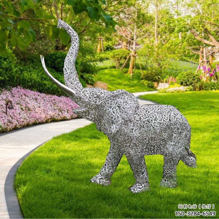 主題大象雕塑制作,美陳概念,鐵藝鏤空大象雕塑 主題大象雕塑制作,美陳概念,鐵藝鏤空大象雕塑