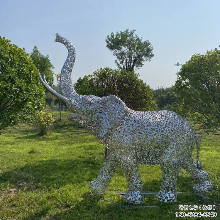 制造大象雕塑廠家,美陳組合,鏤空大象雕塑制作 制造大象雕塑廠家,美陳組合,鏤空大象雕塑制作