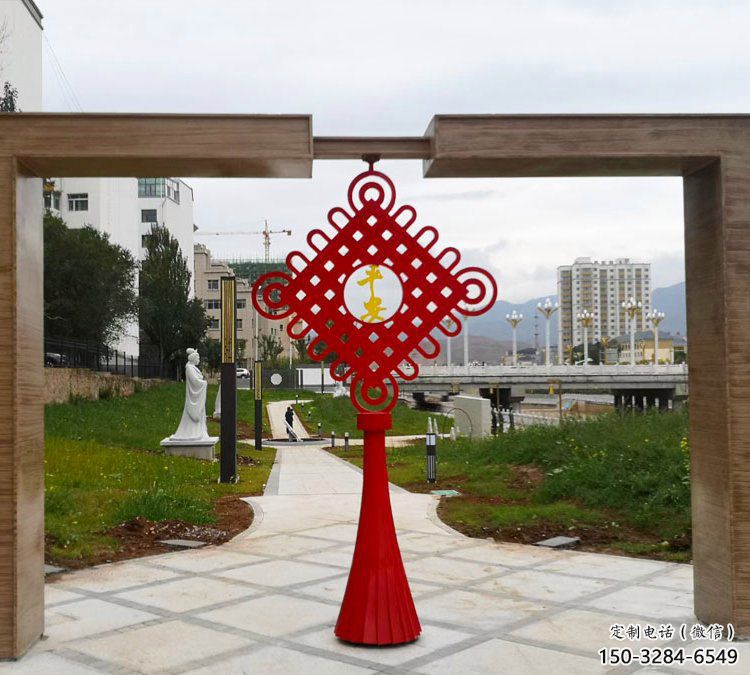 廣場中國結雕塑 廣場中國結雕塑