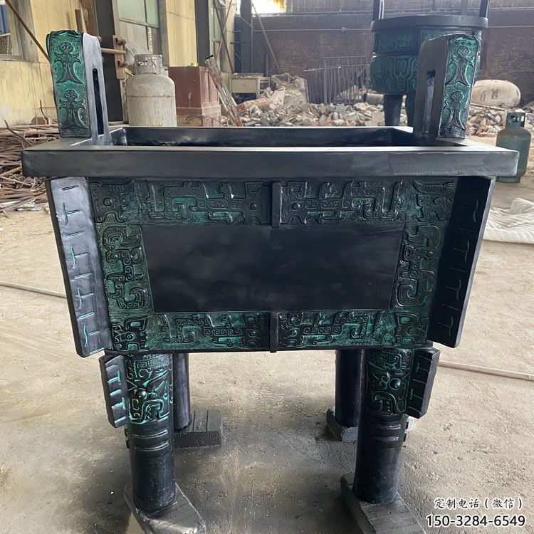 大型青銅鼎銅雕生產 大型青銅鼎銅雕生產