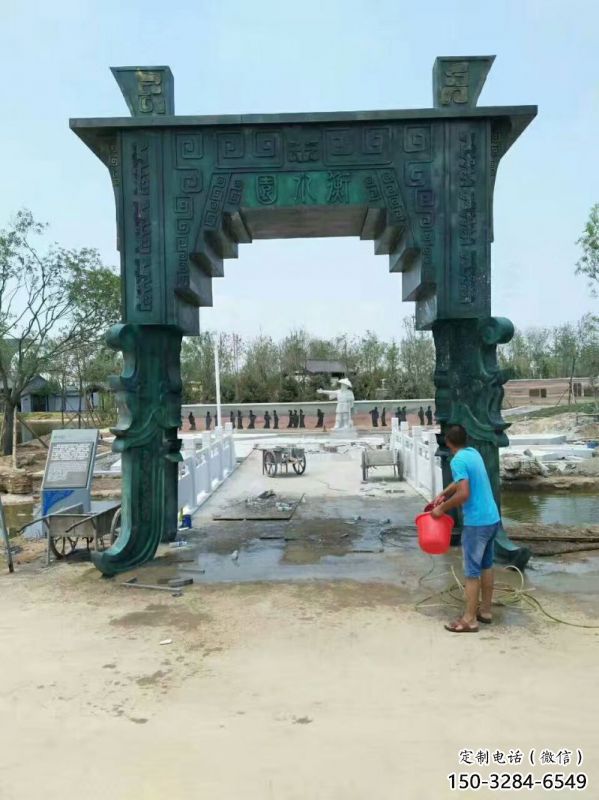 廣場大型青銅鼎雕塑 廣場大型青銅鼎雕塑