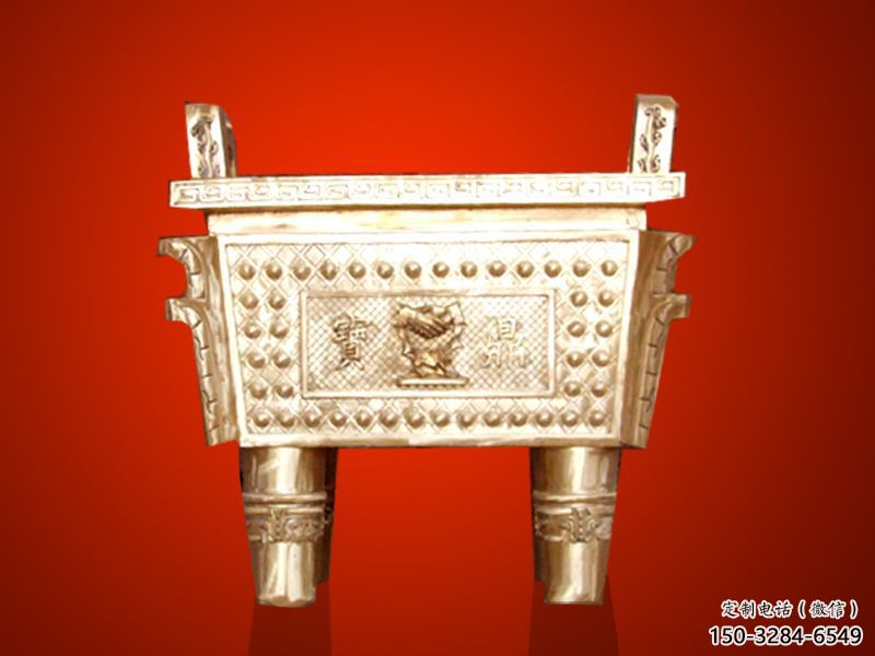 黃銅鼎雕塑-司母戊鼎雕塑-企業擺件 黃銅鼎雕塑-司母戊鼎雕塑-企業擺件