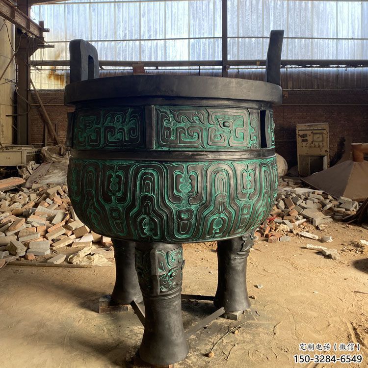 圓鼎雕塑,銅器景觀雕塑,鑄銅工藝 圓鼎雕塑,銅器景觀雕塑,鑄銅工藝