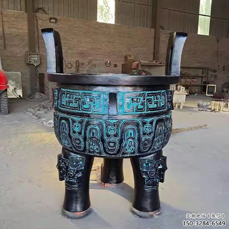 圓鼎雕塑,銅器景觀雕塑,鑄銅工藝 圓鼎雕塑,銅器景觀雕塑,鑄銅工藝