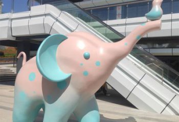 現代大象雕塑承接，歐式風格，廣場彩繪大象雕塑精選