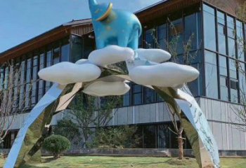 景觀大象雕塑選定，美陳雕塑，現代卡通大象雕塑優選