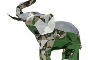 花園大象雕塑批發，標識雕塑，展示鏡面大象雕塑優選