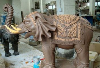 大象雕塑預(yù)定，景觀雕塑，戶外銅大象雕塑承接