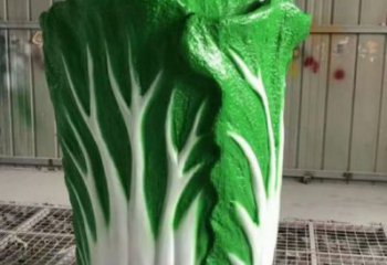 現代果籃雕塑定制，中式工藝，白菜果籃雕塑優價