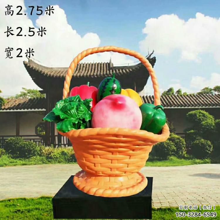 園林果籃雕塑精選,陸地擺件,玻璃鋼果籃雕塑精品 園林果籃雕塑精選,陸地擺件,玻璃鋼果籃雕塑精品