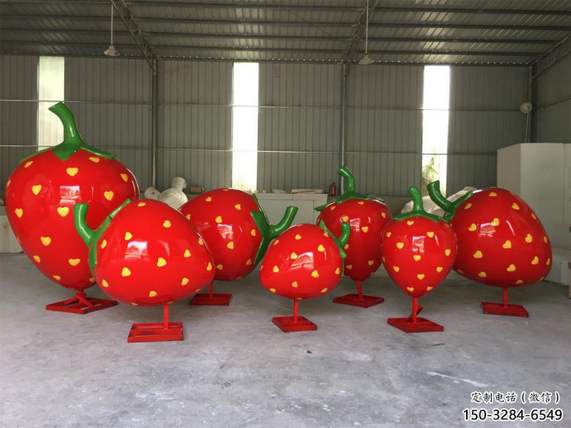 抽象果籃雕塑展品,小區雕塑,草莓果籃雕塑工程 抽象果籃雕塑展品,小區雕塑,草莓果籃雕塑工程