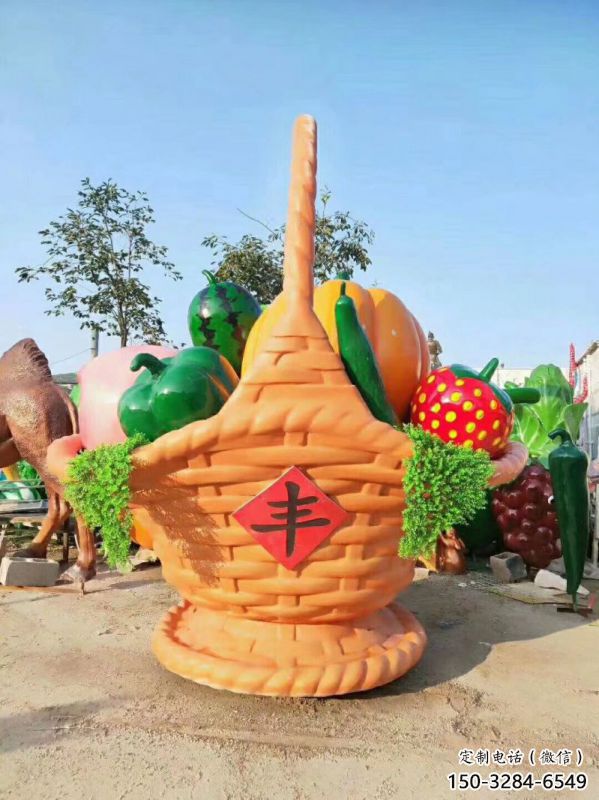 果籃雕塑擺件制造,酒店擺件,仿真果籃雕塑選定 果籃雕塑擺件制造,酒店擺件,仿真果籃雕塑選定