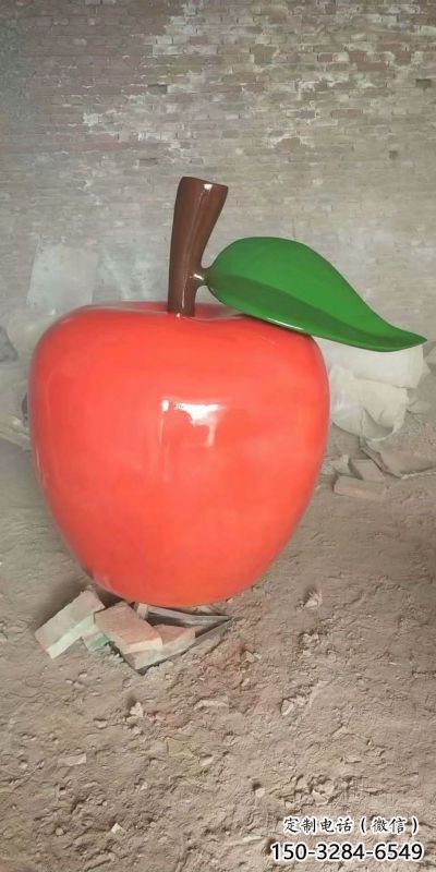 環(huán)境果籃雕塑選定，園林裝飾，大型蘋果果籃雕塑公司