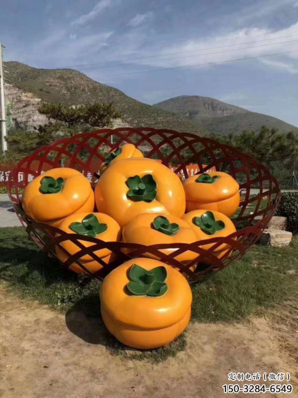景觀果籃雕塑制作選用,景區(qū)案例,柿子果籃雕塑制造商 景觀果籃雕塑制作選用,景區(qū)案例,柿子果籃雕塑制造商