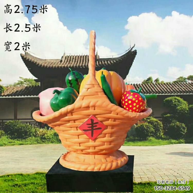 果籃雕塑精選，街道標(biāo)識(shí)，蔬菜果籃雕塑指用