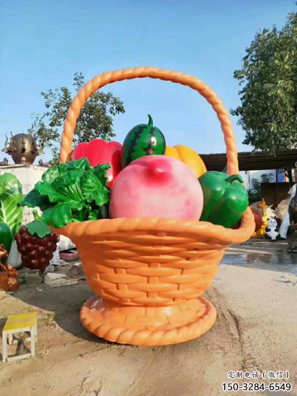 果籃雕塑定做,公園小品,戶外鴨梨果籃雕塑供應 果籃雕塑定做,公園小品,戶外鴨梨果籃雕塑供應