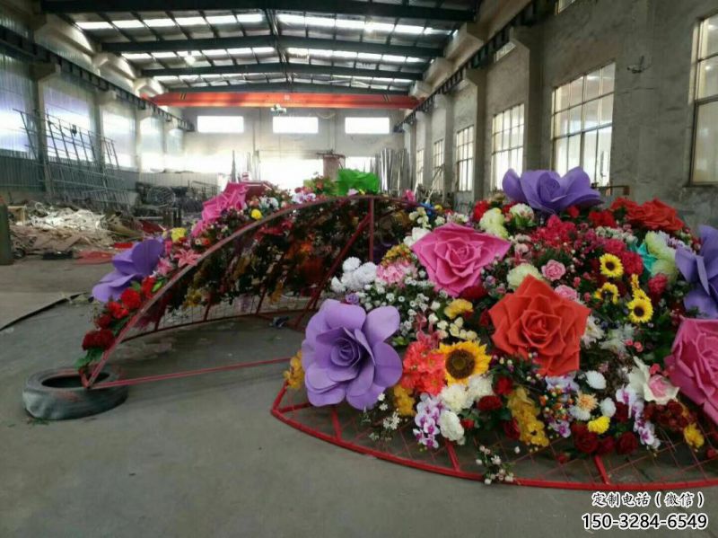 花籃雕塑服務(wù)商，標(biāo)志性雕塑，不銹鋼花籃雕塑創(chuàng)意訂做