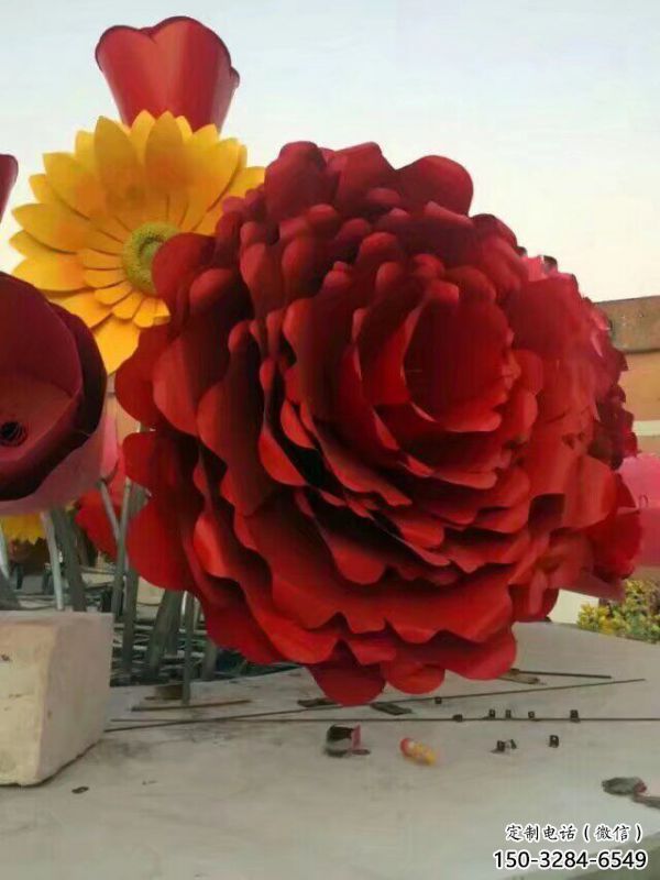 制作藝術(shù)花籃雕塑選定，拉絲工藝，景觀花卉花籃雕塑預(yù)定