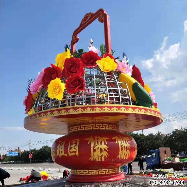 花籃雕塑園林建筑通用，街頭雕塑，企業(yè)慶典花籃雕塑標(biāo)準(zhǔn)