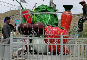 果籃雕塑供需，透雕系列，玻璃鋼果籃雕塑制造商