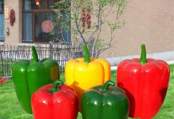 果籃雕塑制造商，校園雕塑，辣椒果籃雕塑供給
