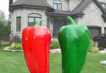 紀念果籃雕塑生產，廣場雕塑，辣椒果籃雕塑展品