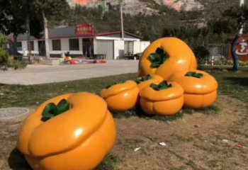 地產果籃雕塑供求，景區案例，景觀柿子果籃雕塑精選