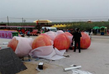 地產(chǎn)果籃雕塑生產(chǎn)，城市裝飾，桃子果籃雕塑選定