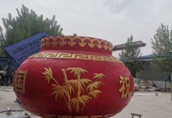 花籃雕塑標志供需，透雕系列，玻璃鋼花籃雕塑制造商