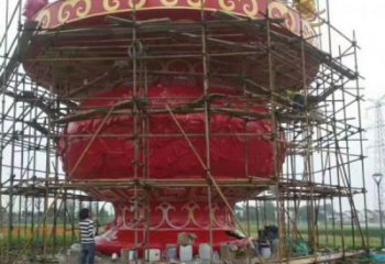 城市園林花籃雕塑供求，水景雕塑，民俗公園花籃雕塑制造商