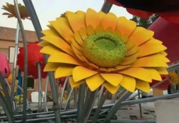 雕塑花籃裝飾精品，景觀概念，體育花朵花籃雕塑通用