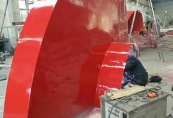 企業標志花籃雕塑精選，歐式風格，藝術花卉花籃雕塑指用