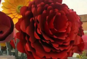 制作藝術花籃雕塑選定，拉絲工藝，景觀花卉花籃雕塑預定