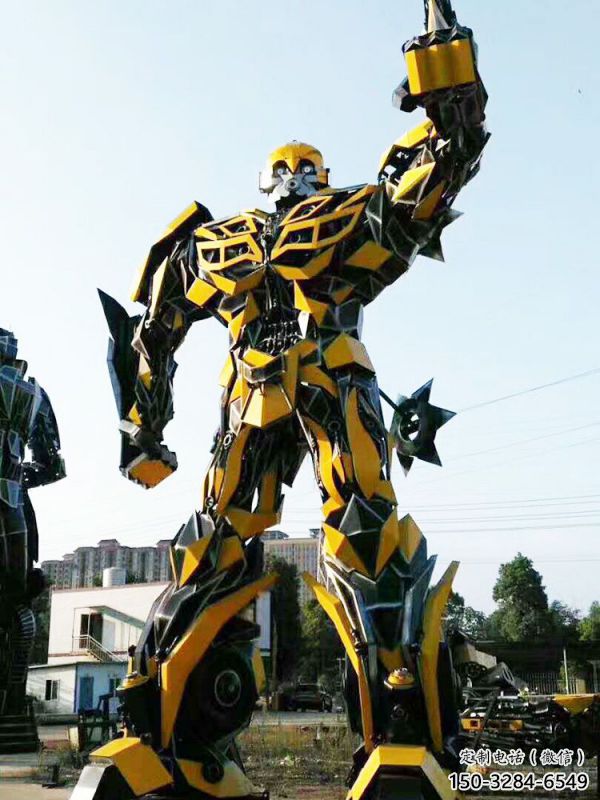 鐵藝機甲大黃蜂雕塑 鐵藝機甲大黃蜂雕塑