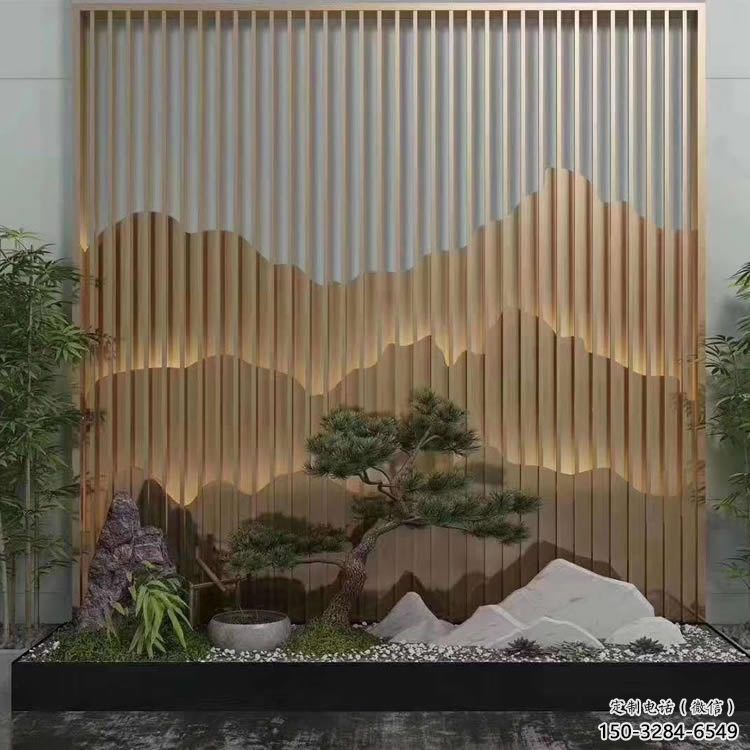 美陳裝飾景墻雕塑，背景墻美陳雕塑