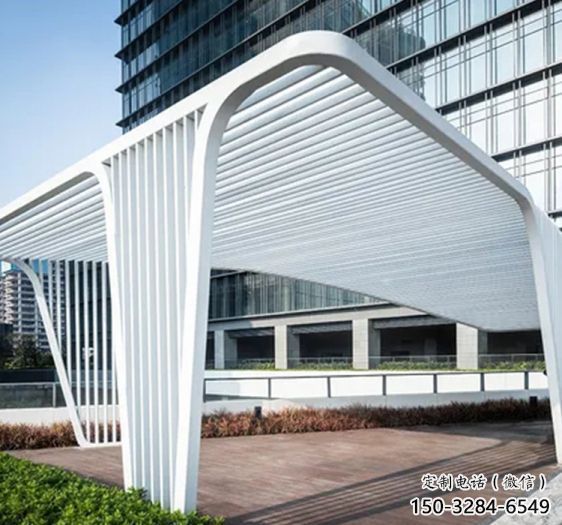 標志型景觀不銹鋼廊架雕塑 標志型景觀不銹鋼廊架雕塑