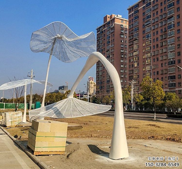 花傘廊架雕塑,不銹鋼廊架花雕塑 花傘廊架雕塑,不銹鋼廊架花雕塑