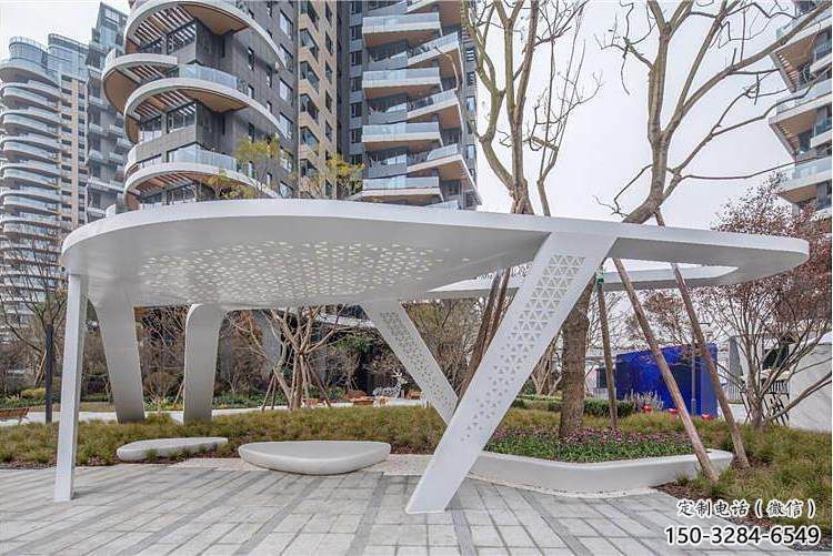 廊架雕塑，戶外景觀小品，不銹鋼長廊雕塑