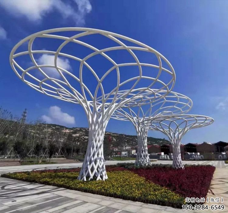 魚簍廊架雕塑,鏤空結(jié)構(gòu),不銹鋼管廊架雕塑 魚簍廊架雕塑,鏤空結(jié)構(gòu),不銹鋼管廊架雕塑