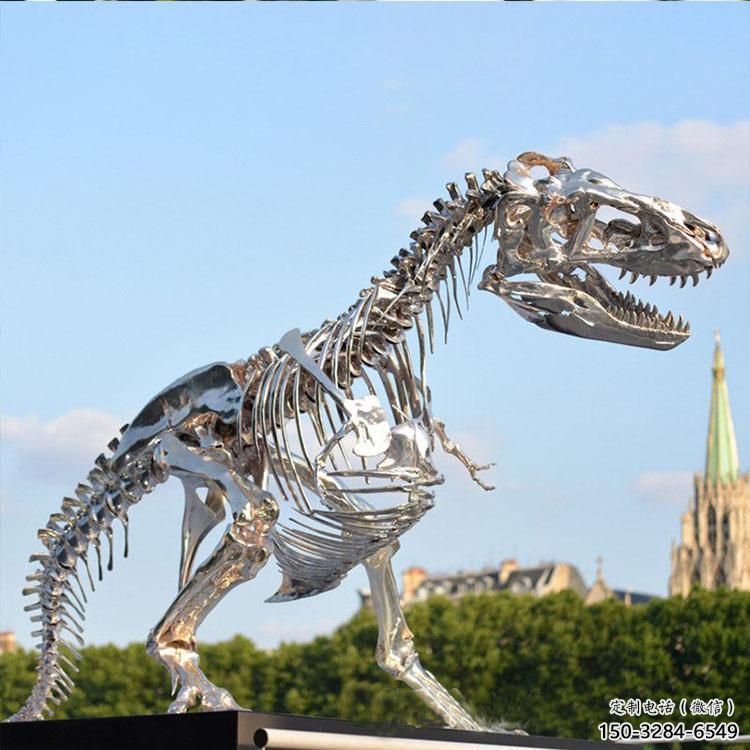金屬恐龍雕塑制造商，金屬組合，公共恐龍骨架雕塑優選
