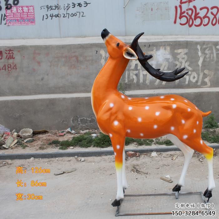 大型小鹿雕塑,彩繪工藝,玻璃鋼動物雕塑廠家 大型小鹿雕塑,彩繪工藝,玻璃鋼動物雕塑廠家