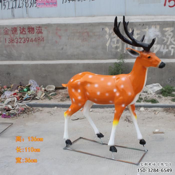 仿真小鹿雕塑,彩繪工藝,玻璃鋼動物雕塑廠家 仿真小鹿雕塑,彩繪工藝,玻璃鋼動物雕塑廠家