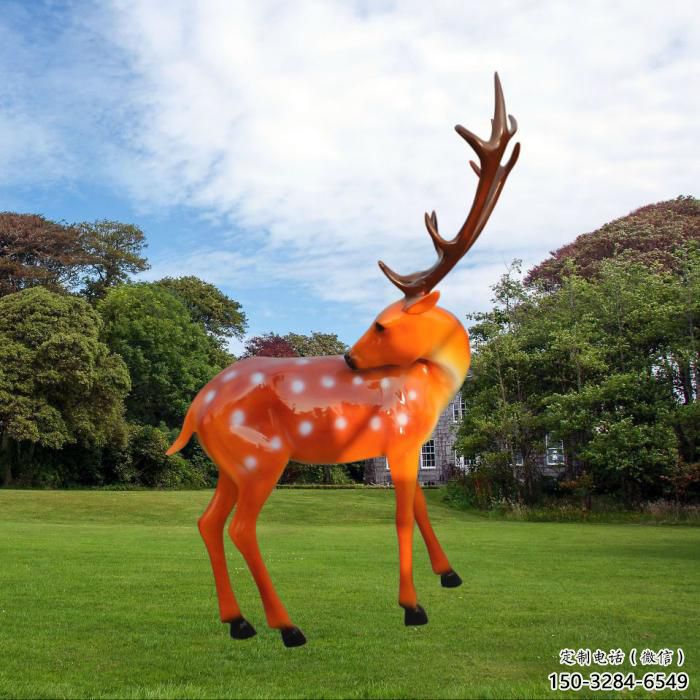 幾何小鹿雕塑 幾何小鹿雕塑