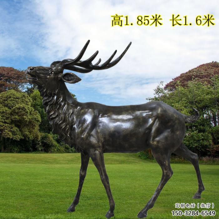 小鹿雕塑供求，景區案例，景觀仿銅小鹿雕塑精選