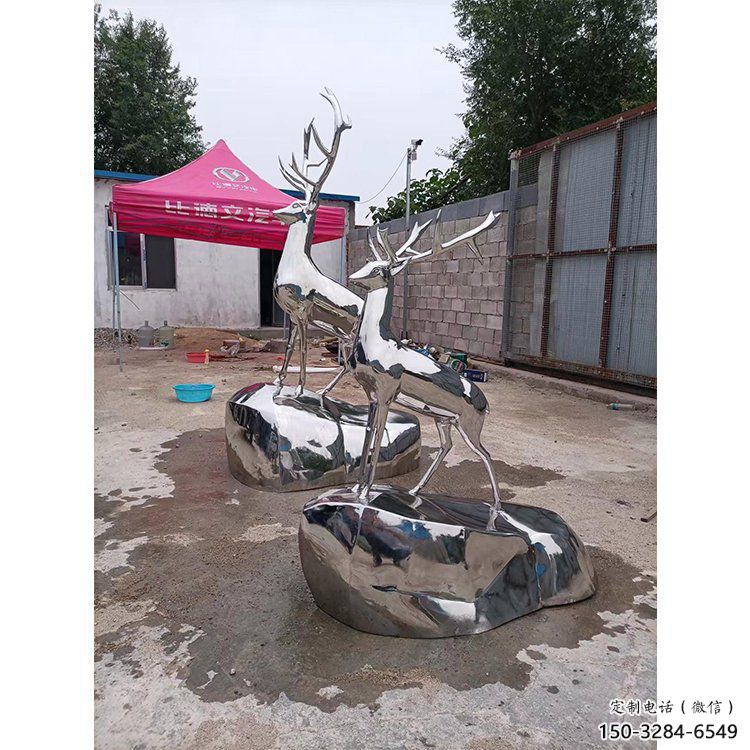 廣場小鹿雕塑批發,廣場系列,鏡面小鹿雕塑定價 廣場小鹿雕塑批發,廣場系列,鏡面小鹿雕塑定價
