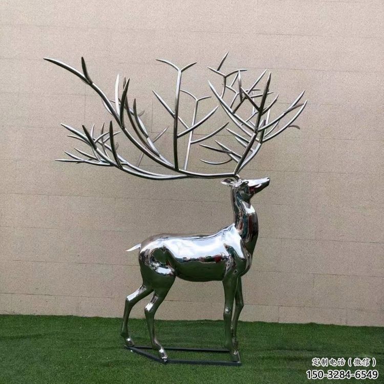景觀小鹿雕塑制造,歐式風格,鏡面小鹿雕塑定價 景觀小鹿雕塑制造,歐式風格,鏡面小鹿雕塑定價