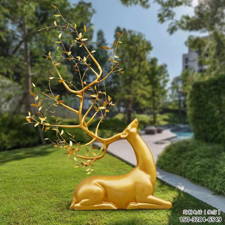 金屬梅花鹿雕塑制造,公園雕塑,仿真梅花鹿雕塑展品 金屬梅花鹿雕塑制造,公園雕塑,仿真梅花鹿雕塑展品